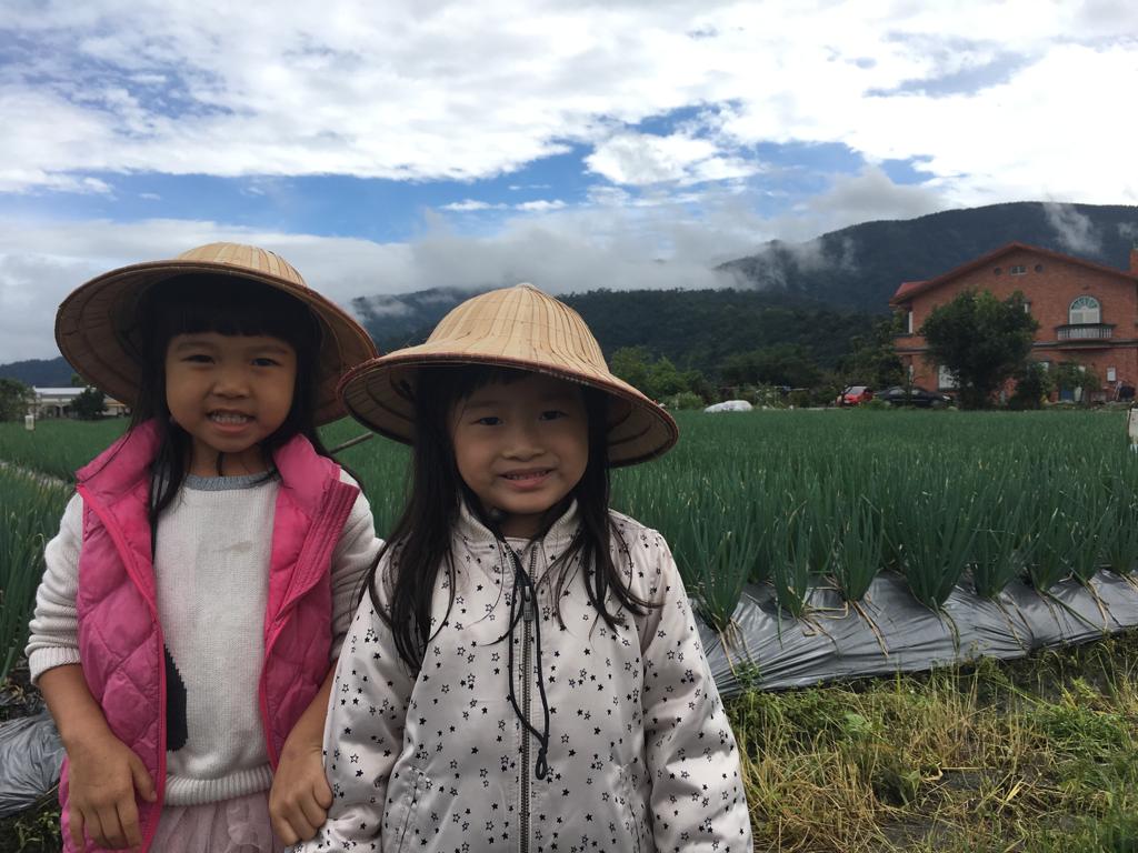 親子旅行 - 蔥餅DIY過程