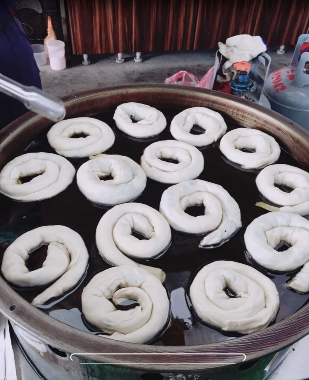 親子旅行 - 蔥餅DIY過程