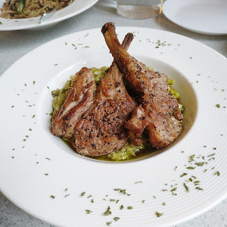 親子餐廳 - 香煎羊扒配自家製香草醬意大利飯