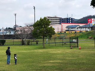 親子旅遊 - 可以看到熊本電車經過