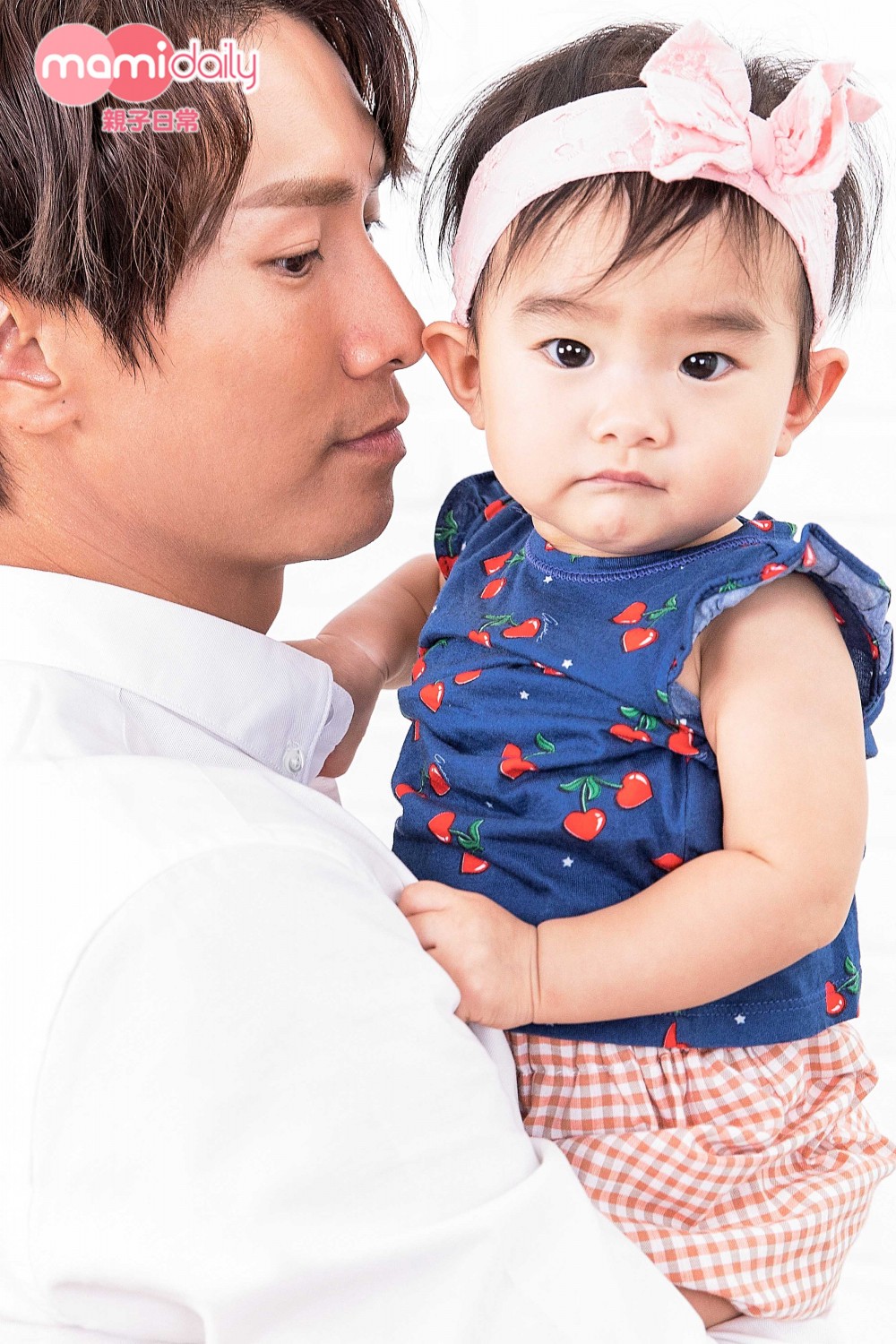 陳柏宇第一眼看到女兒Abigail，已經在哭