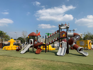 戶外郊遊 - 大型攀爬遊具連滑梯