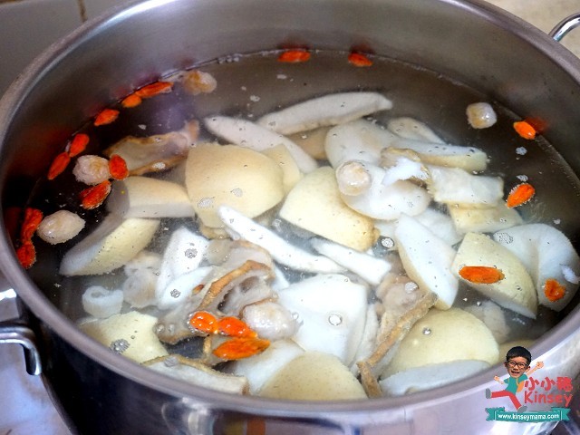 湯水分享:待滾起加入所有材料