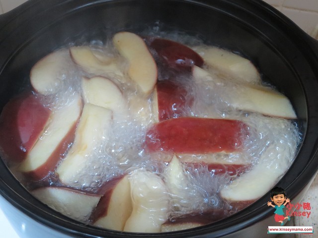 湯水分享:待滾起時,用大火加蓋煲約15分鐘~