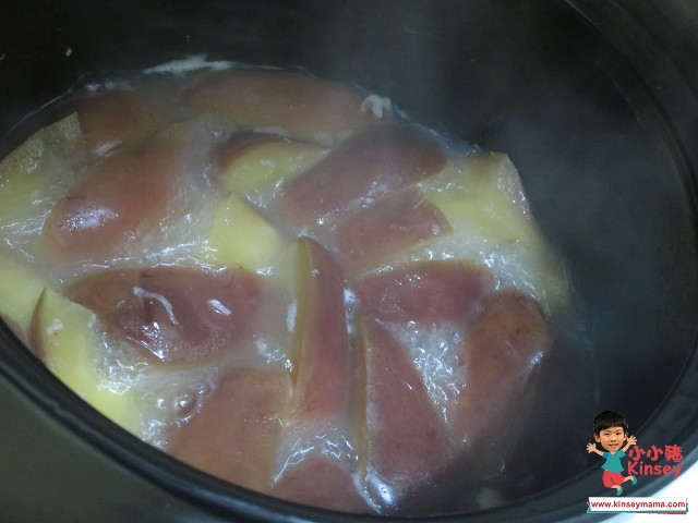 湯水分享:之後轉慢火加蓋煲1.5小時~