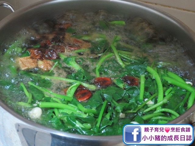 湯水分享：繼續用大火加蓋煲約30分鐘~ 