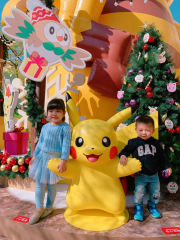 聖誕節 - 超巨型充氣Pikachu