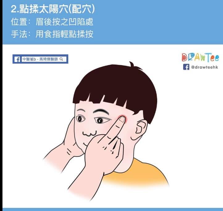 用食替輕點揉按