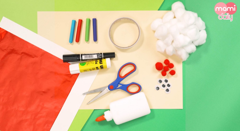 筆、剪刀、雙面膠紙、漿糊筆、白膠漿