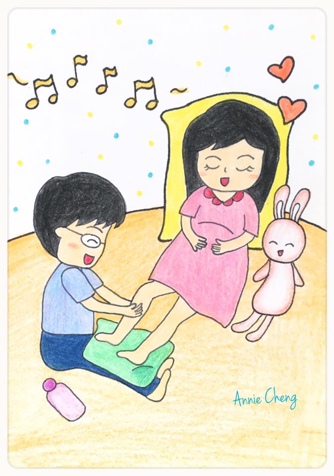 孕期紀錄 - 每晚抽筋