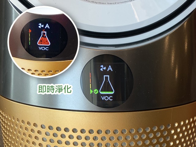 dyson具備voc淨化功能