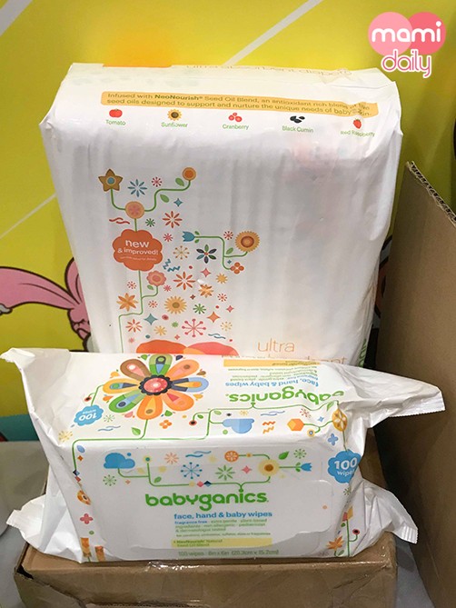 荷花BB展2020:Babyganics 天然親膚紙尿片 1碼/防敏感嬰兒柔濕巾