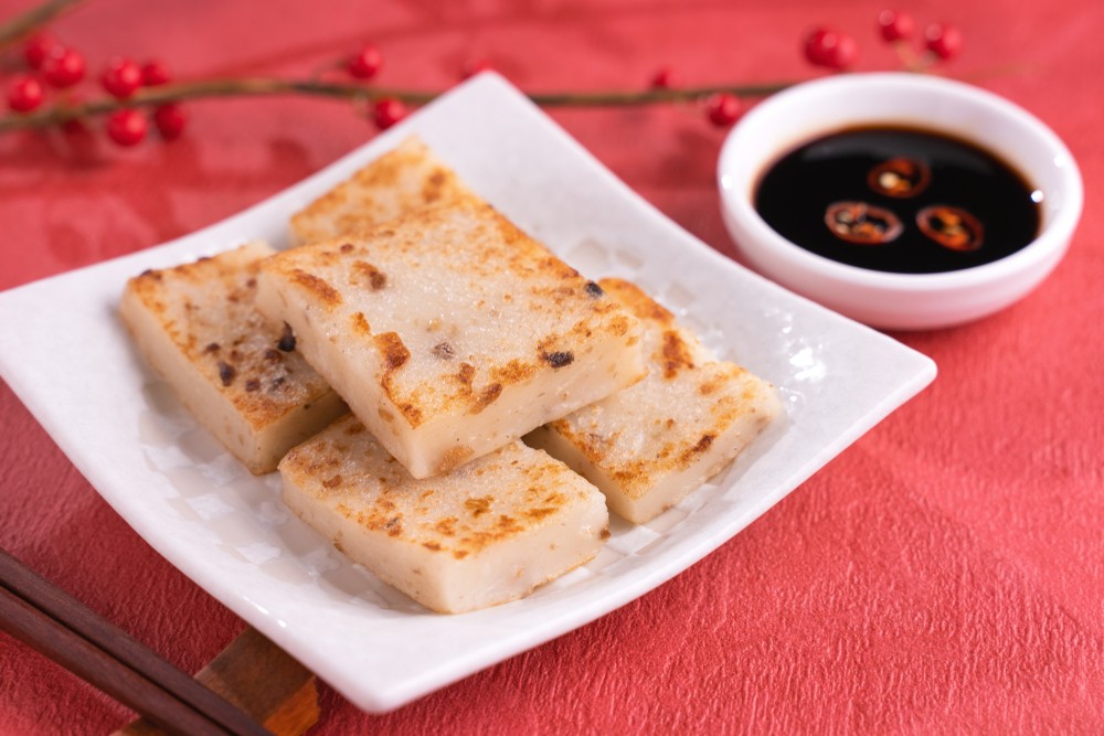 賀年食品:3件蘿蔔糕=1碗白飯