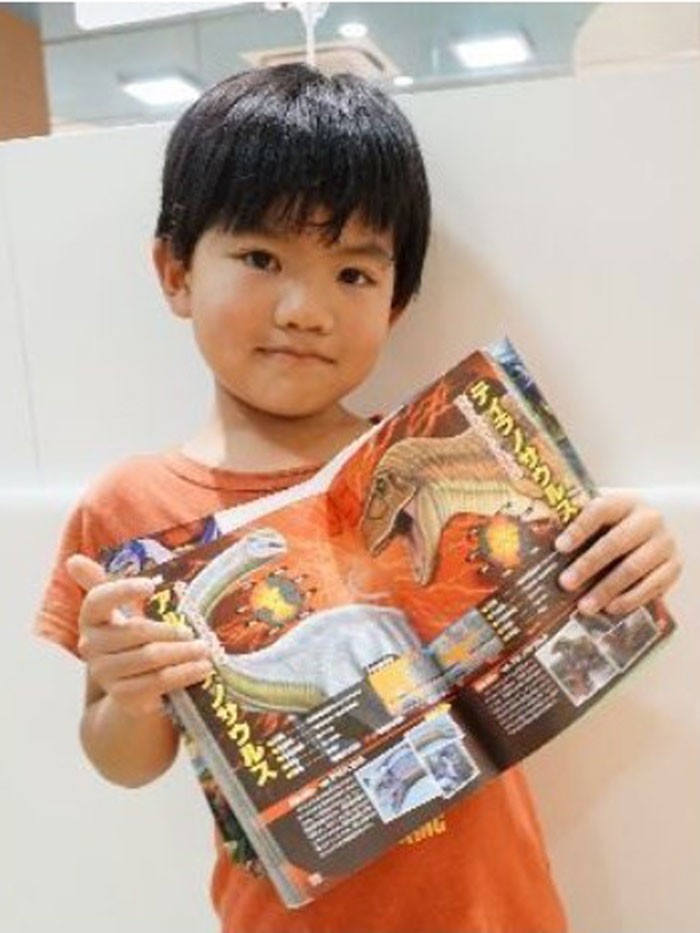6歲的池宮城純。