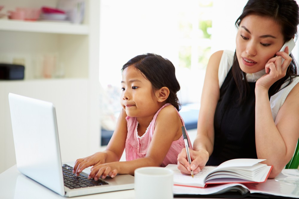 busy working mom.