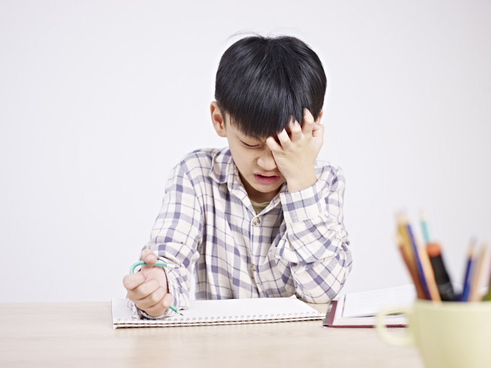 stressful kid.