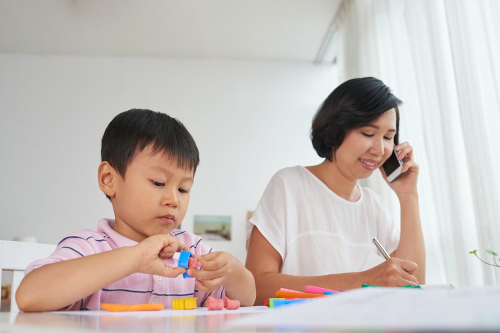 busy working mom.