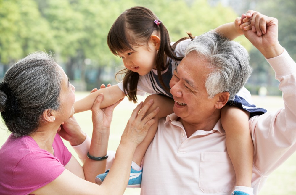 happy elderly