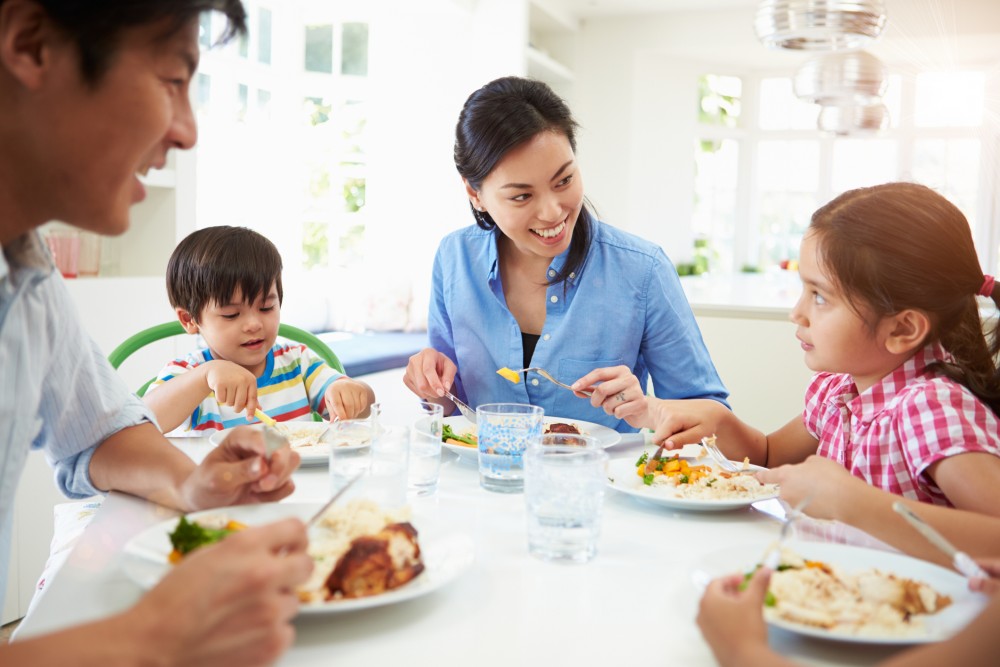 family eating
