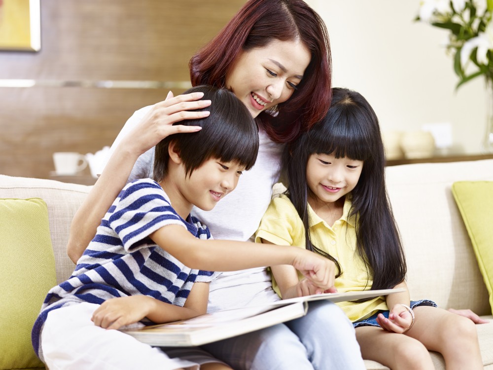 family reading