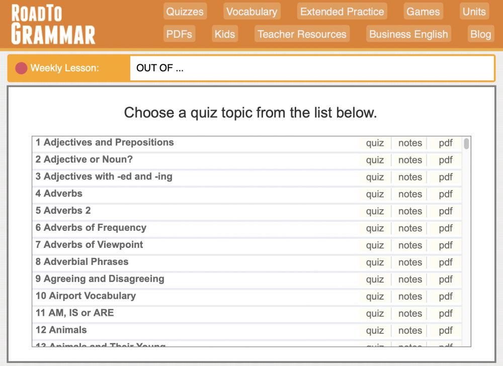 Road To Grammar 免費英文網絡學習平台