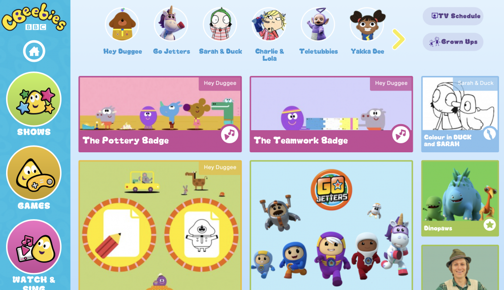 CBeebies網絡英文學習平台