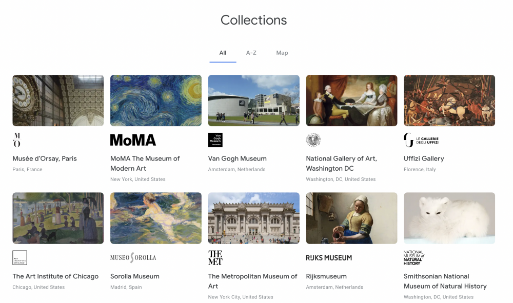 Google Arts & Culture線上博物館