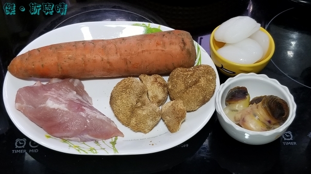 猴頭菇螺頭海底椰湯食材