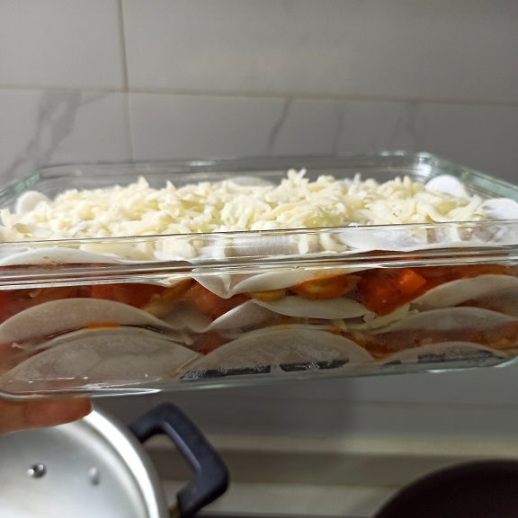 預熱180度焗40分鐘,搞掂