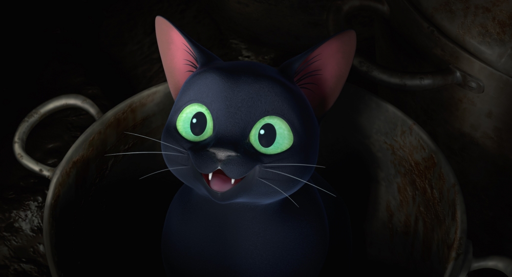 魔女電影必備一隻小黑貓，懂人語及熟悉調製魔藥。