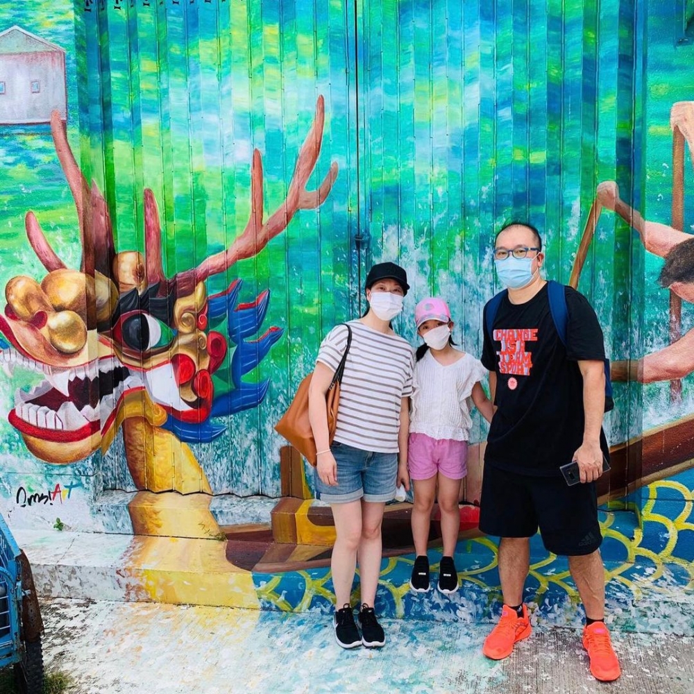 大澳街頭可見色彩鮮豔的立體壁畫