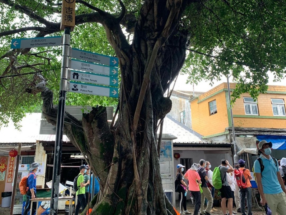 矗立的指示牌引導遊客前往吉澳各地,吉澳大街王左側前進就能到達吉澳漁民村。