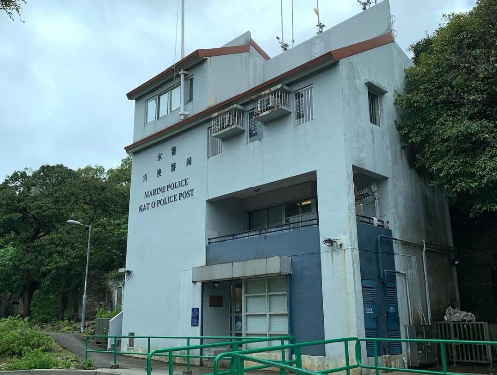 吉澳水警警崗建築外觀。