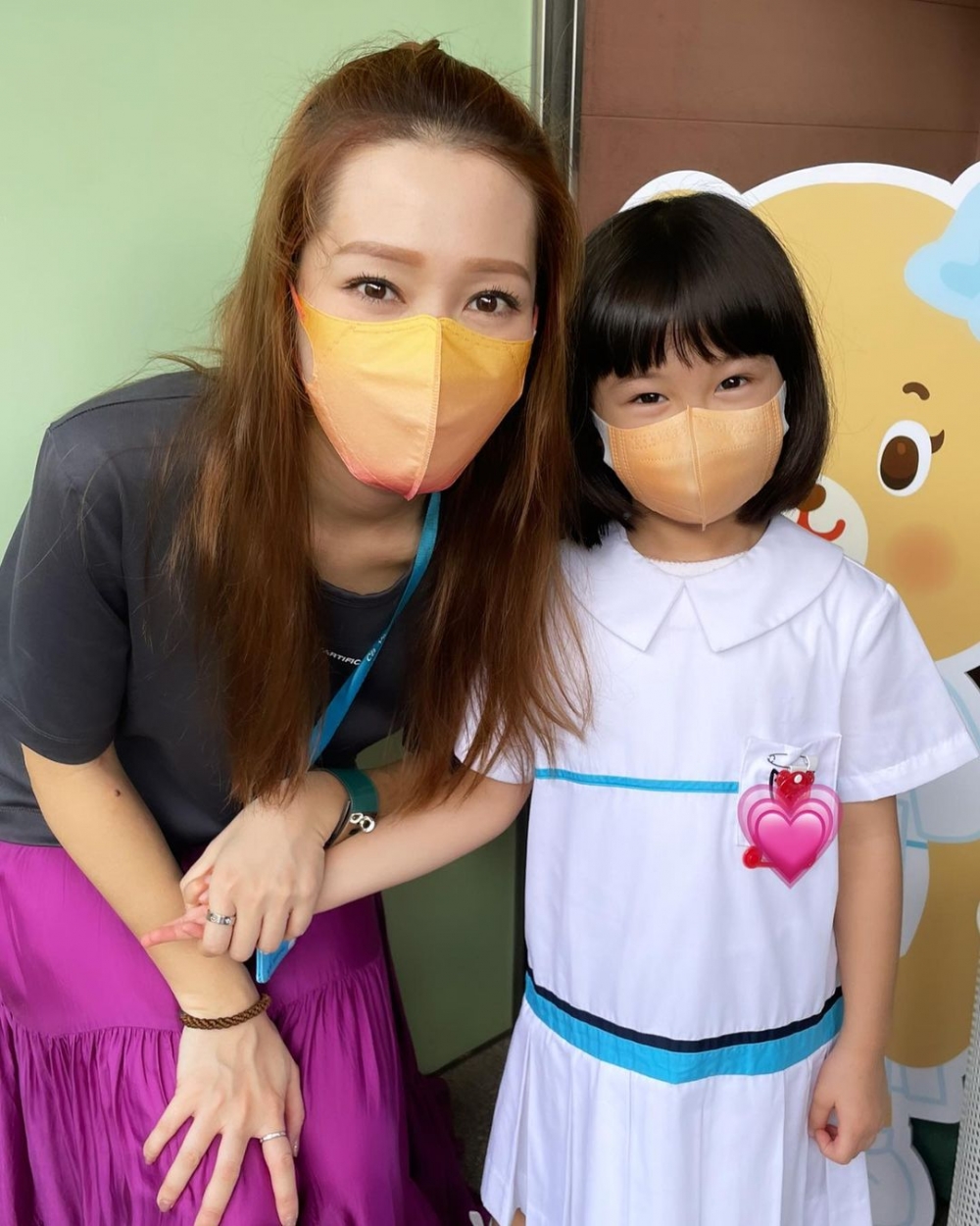 關心妍女兒Jovia就讀維多利亞國際幼稚園K3