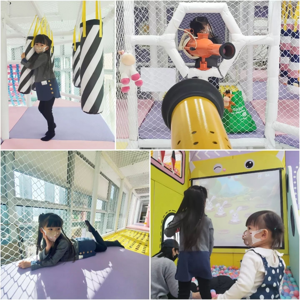 兩名小朋友各自都有喜歡的玩耍區域。