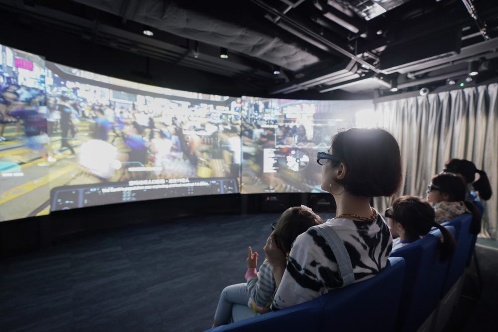 可持續資源館 (S Gallery) Zone 1「穿梭時空」(4D Cinema)演示圖。