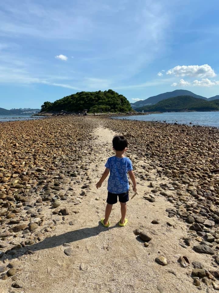 橋咀島的連島沙洲。