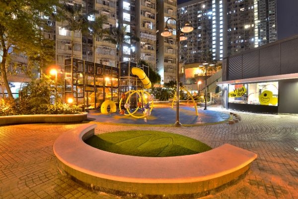 麥當勞太和站戶外的PlayPlace樂園。