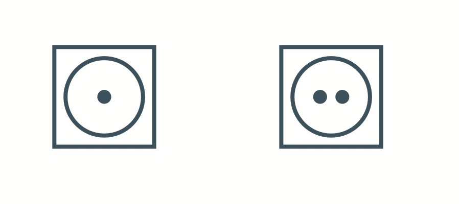 有一個圓點的表示允許烘乾的溫度較低(60℃),兩個圓點的為常規烘乾溫度(80℃)。