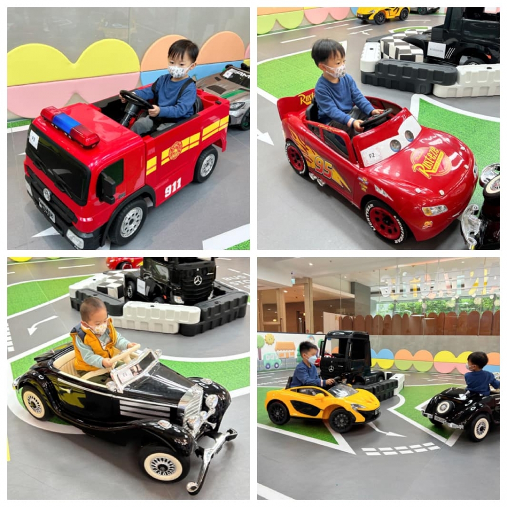 有工作人員指導的電動車場,對男生而言應該非常有吸引力。