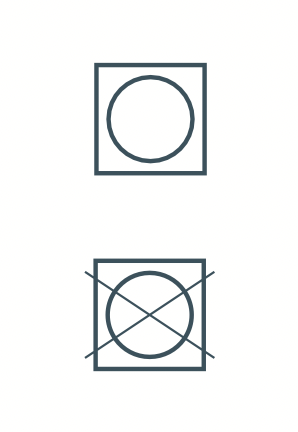 衣服標籤之乾燥系列。