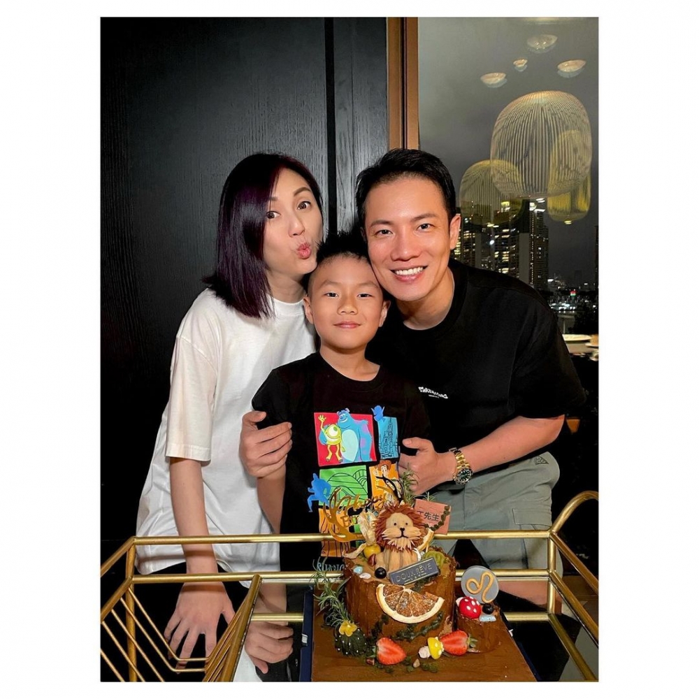 生肖虎的楊千嬅於丁子高婚後育有一子。