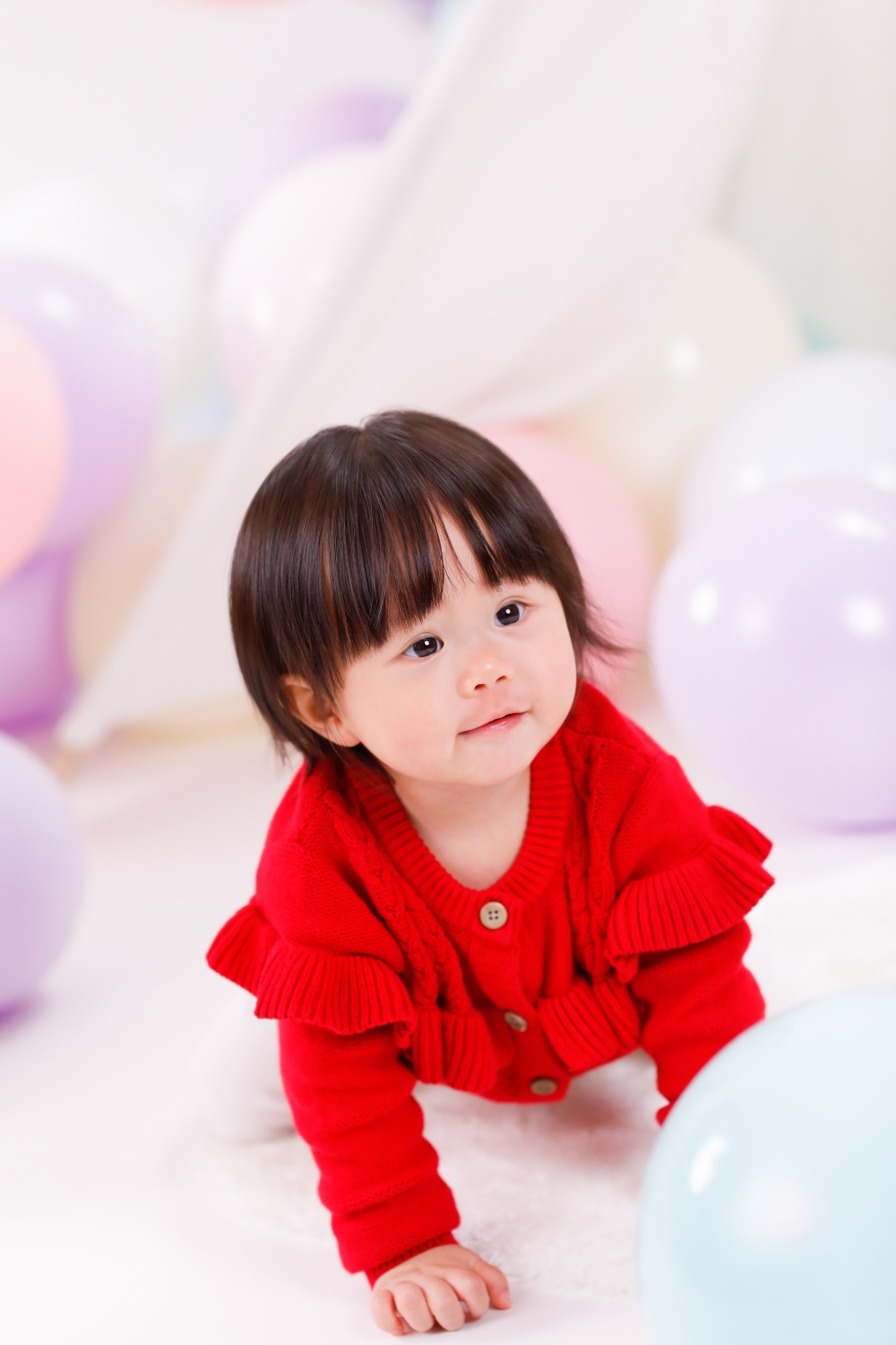 芯悠BB只有一歲，性格活潑，而且不怕生保。