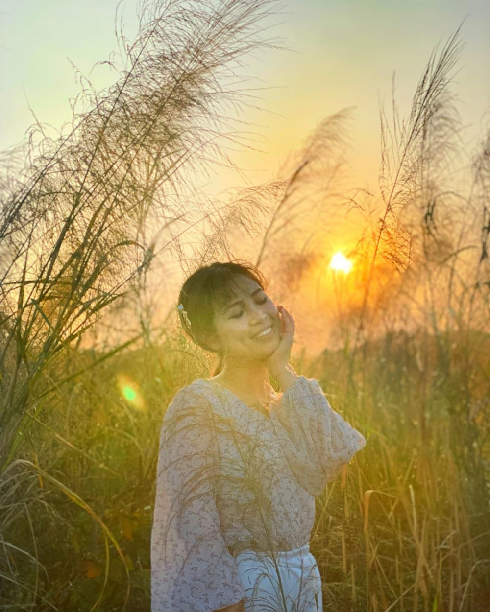 粉嶺坪輋芒草搭配落日餘暉實在太美啦~