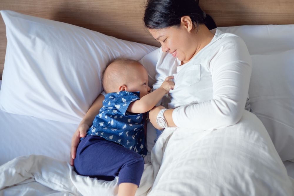 以全母乳餵哺到半歲的佔比只有22.2%。