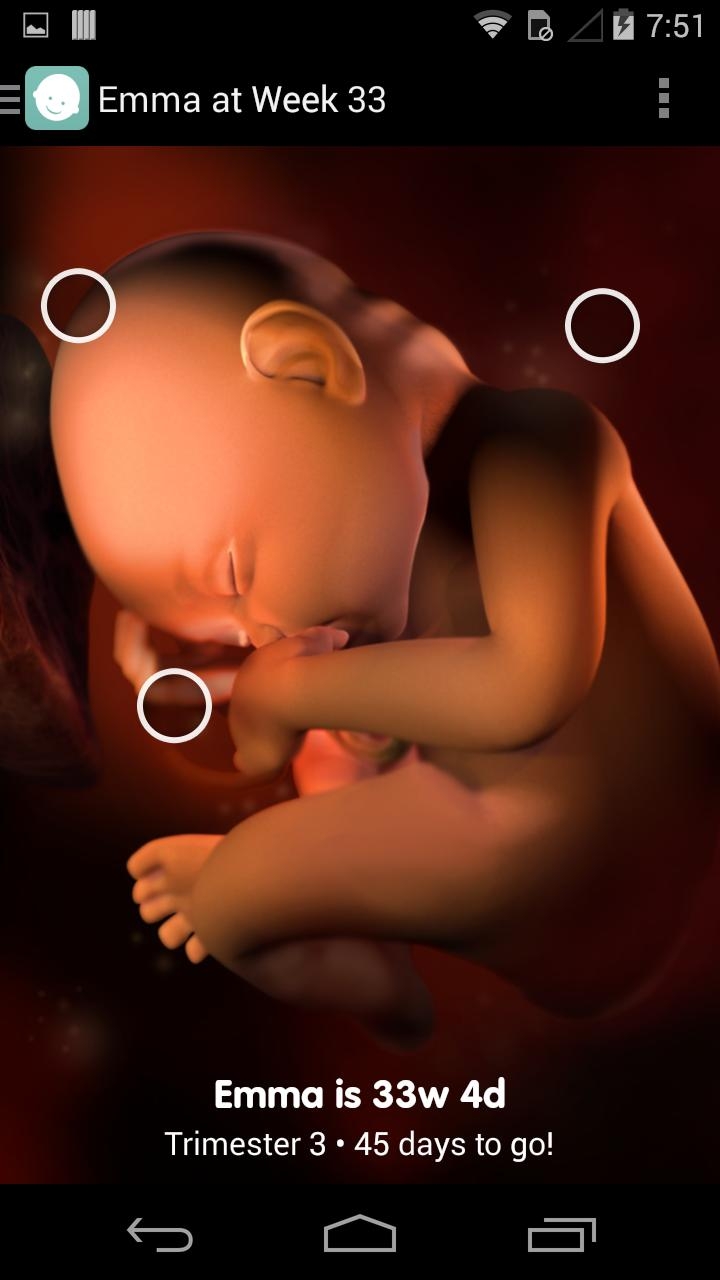 妊娠·Sprout是第一個提供3D動畫胎兒圖像的app。