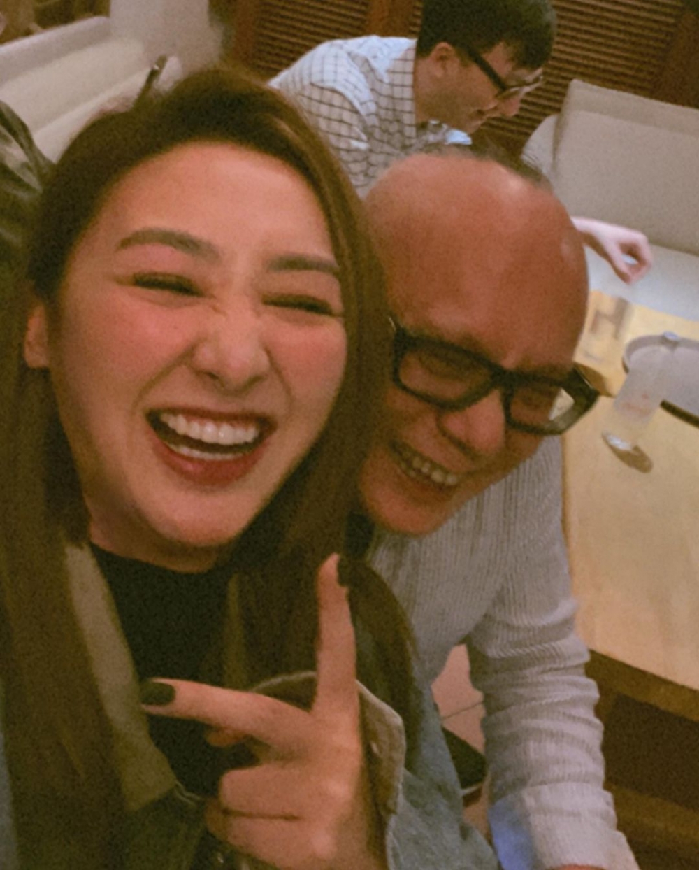 父女倆感情親密～