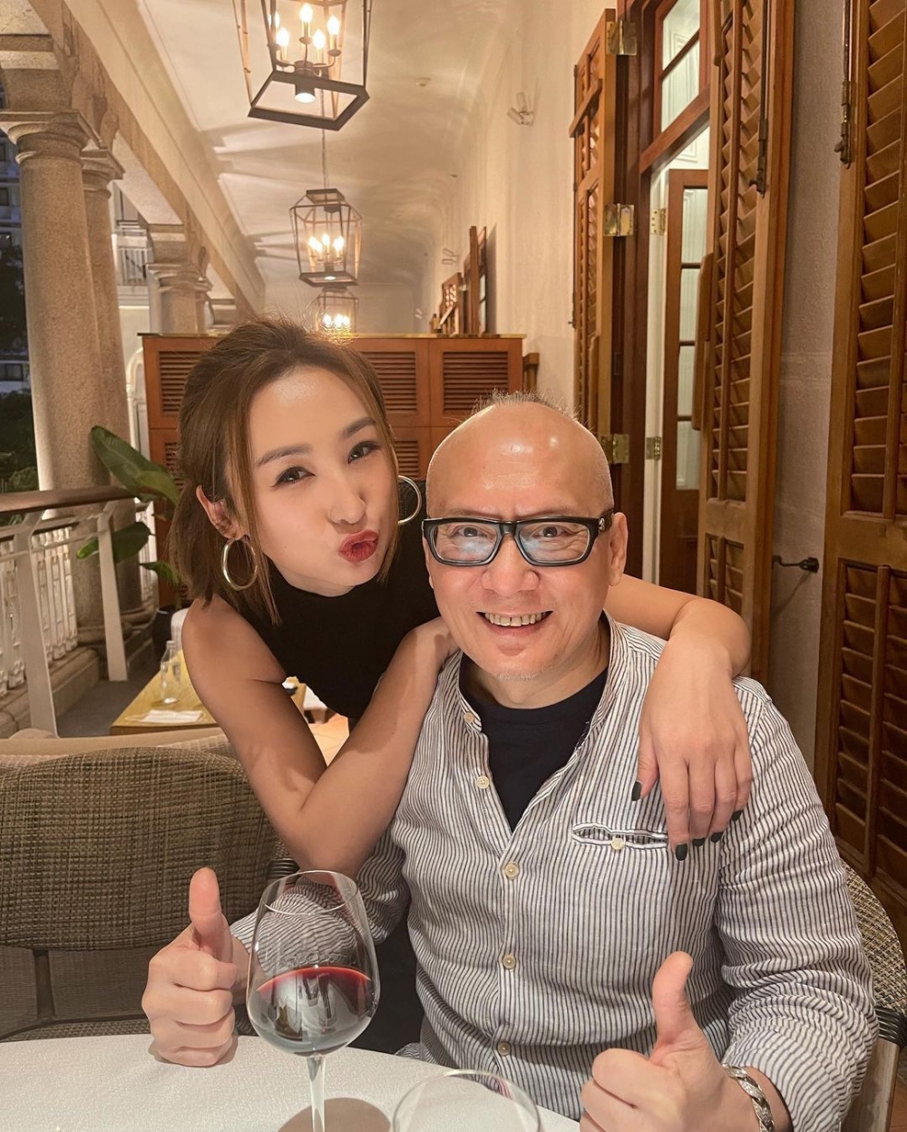 高海寧出名孝順，毫不吝嗇對父親表達愛意。