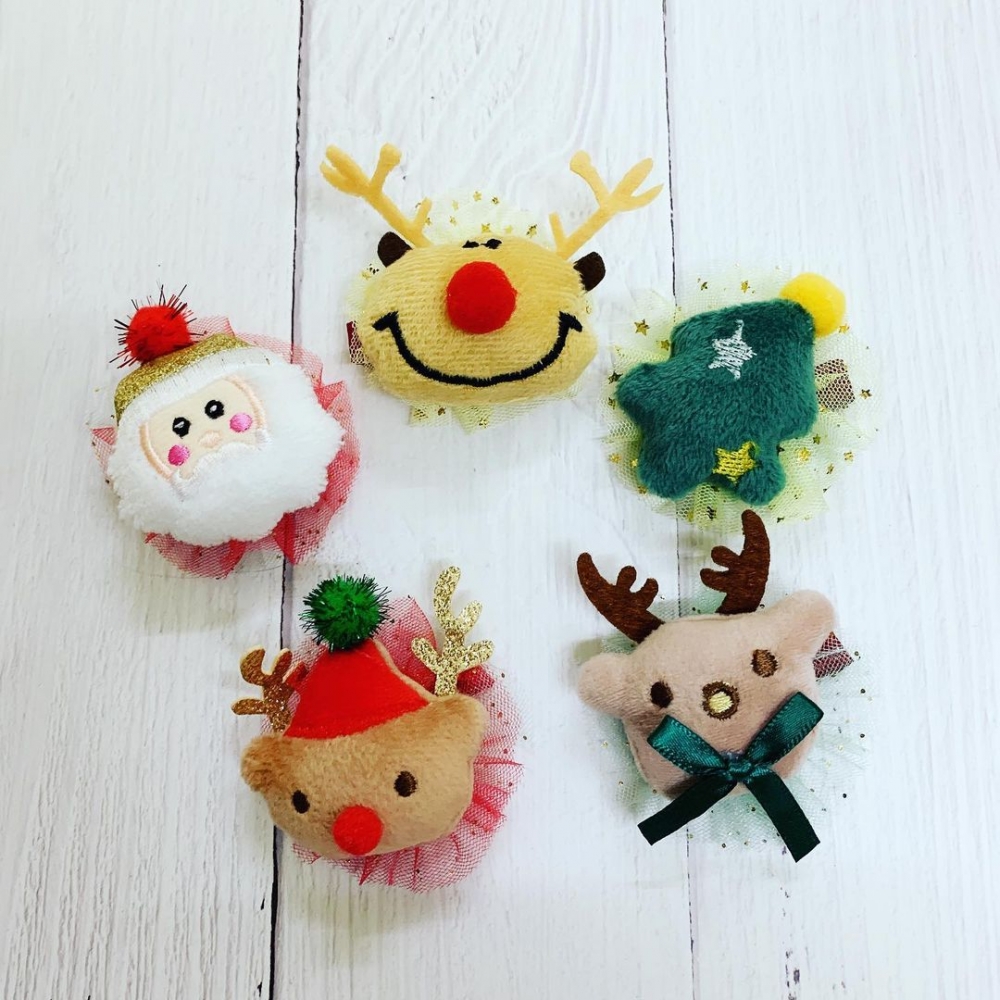 可愛聖誕限定髮夾。