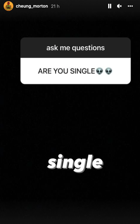 魔童在限時動態,大玩「你問我答」。